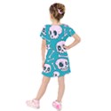 Skull Kids  Short Sleeve Velvet Dress View2