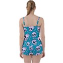 Skull Tie Front Two Piece Tankini View2