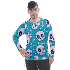 Skull Men s Pique Long Sleeve Tee