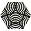 Abstract Black and White Shell Pattern Wooden Puzzle Hexagon View1