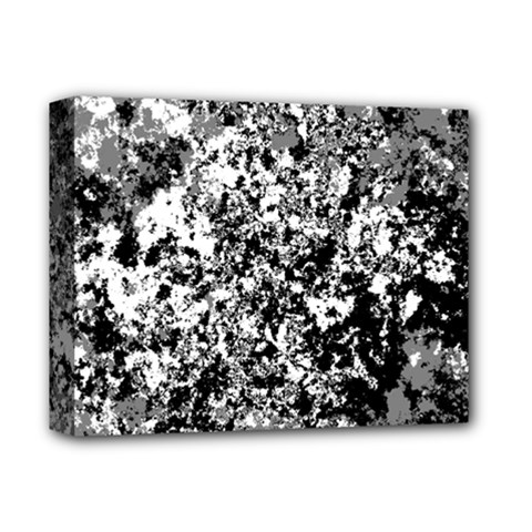 Black And White Grunge Stone Deluxe Canvas 14  X 11  (stretched) by SpinnyChairDesigns