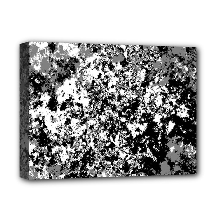 Black and White Grunge Stone Deluxe Canvas 16  x 12  (Stretched) 