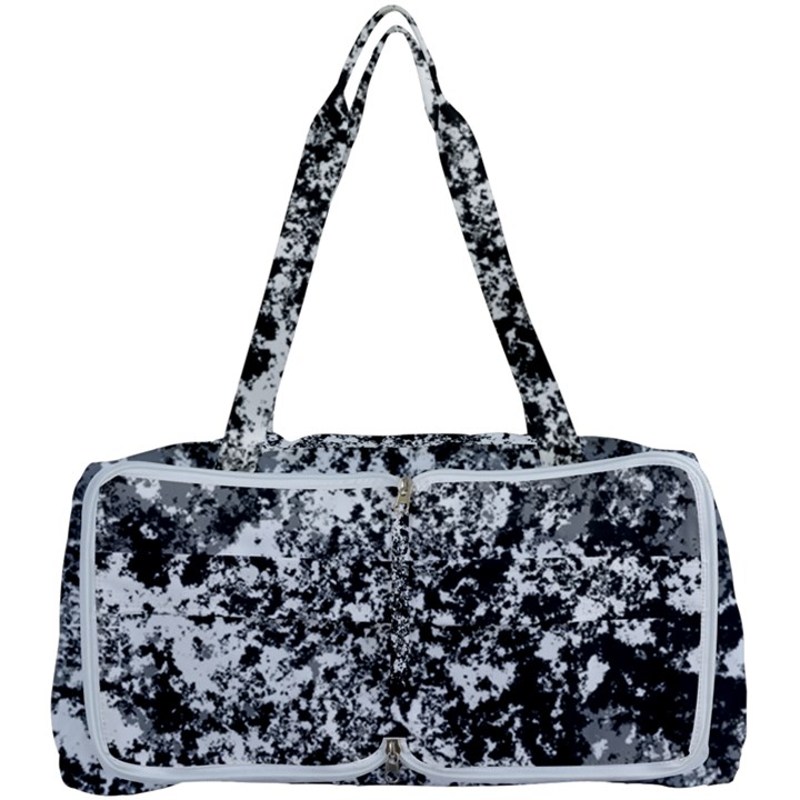 Black and White Grunge Stone Multi Function Bag