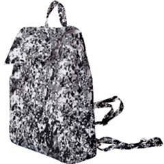 Black And White Grunge Stone Buckle Everyday Backpack by SpinnyChairDesigns