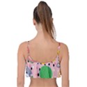 Cats and fruits  Frill Bikini Top View2