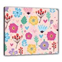 Tekstura-fon-tsvety-berries-flowers-pattern-seamless Canvas 24  x 20  (Stretched) View1