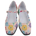 Tekstura-fon-tsvety-berries-flowers-pattern-seamless Women s Mary Jane Shoes View1