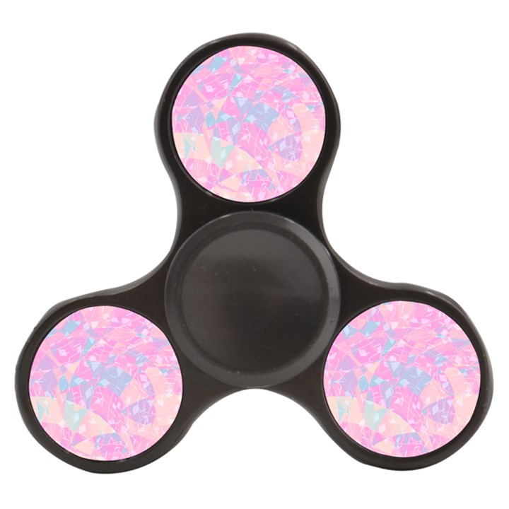 Pink Blue Peach Color Mosaic Finger Spinner