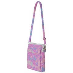 Pink Blue Peach Color Mosaic Multi Function Travel Bag by SpinnyChairDesigns