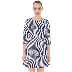 Zebra Print Stripes Smock Dress by SpinnyChairDesigns