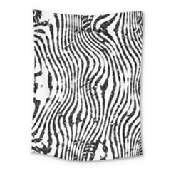 Zebra Print Stripes Medium Tapestry by SpinnyChairDesigns