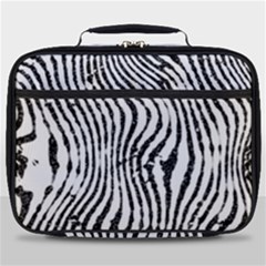 Zebra Print Stripes Full Print Lunch Bag by SpinnyChairDesigns