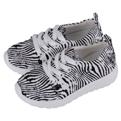 Zebra Print Stripes Kids  Lightweight Sports Shoes by SpinnyChairDesigns