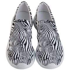 Zebra Print Stripes Women s Lightweight Slip Ons by SpinnyChairDesigns