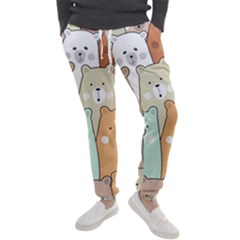 Colorful-baby-bear-cartoon-seamless-pattern Men s Jogger Sweatpants by Sobalvarro