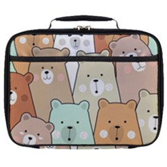 Colorful-baby-bear-cartoon-seamless-pattern Full Print Lunch Bag by Sobalvarro