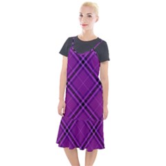 Purple And Black Plaid Camis Fishtail Dress by SpinnyChairDesigns