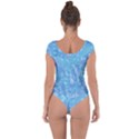 Light Blue Abstract Mosaic Art Color Short Sleeve Leotard  View2