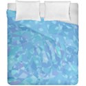 Light Blue Abstract Mosaic Art Color Duvet Cover Double Side (California King Size) View1