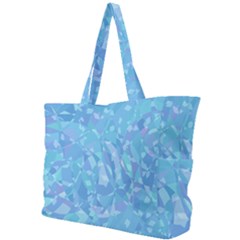 Light Blue Abstract Mosaic Art Color Simple Shoulder Bag by SpinnyChairDesigns