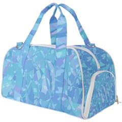 Light Blue Abstract Mosaic Art Color Burner Gym Duffel Bag