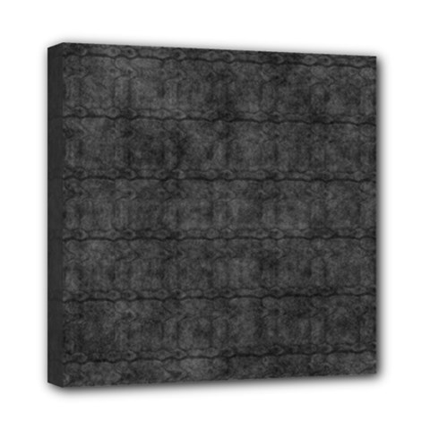 Matte Charcoal Black Color  Mini Canvas 8  X 8  (stretched)