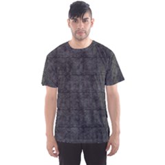 Matte Charcoal Black Color  Men s Sport Mesh Tee