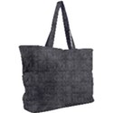 Matte Charcoal Black Color  Simple Shoulder Bag View2