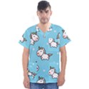 Unicorns  Men s V-Neck Scrub Top View1