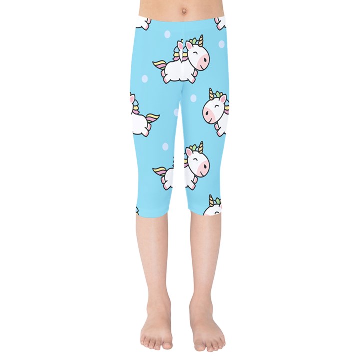 Unicorns  Kids  Capri Leggings 