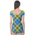 Clown Costume Plaid Striped Boyleg Leotard  View2