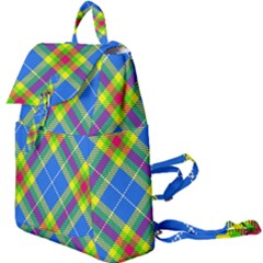 Clown Costume Plaid Striped Buckle Everyday Backpack by SpinnyChairDesigns