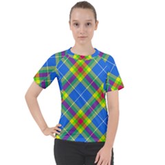 Clown Costume Plaid Striped Women s Sport Raglan Tee