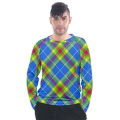 Clown Costume Plaid Striped Men s Long Sleeve Raglan Tee