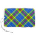 Clown Costume Plaid Striped Pen Storage Case (L) View1