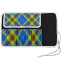 Clown Costume Plaid Striped Pen Storage Case (L) View2