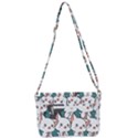 Seamless-cute-cat-pattern-vector Shoulder Bag with Back Zipper View3