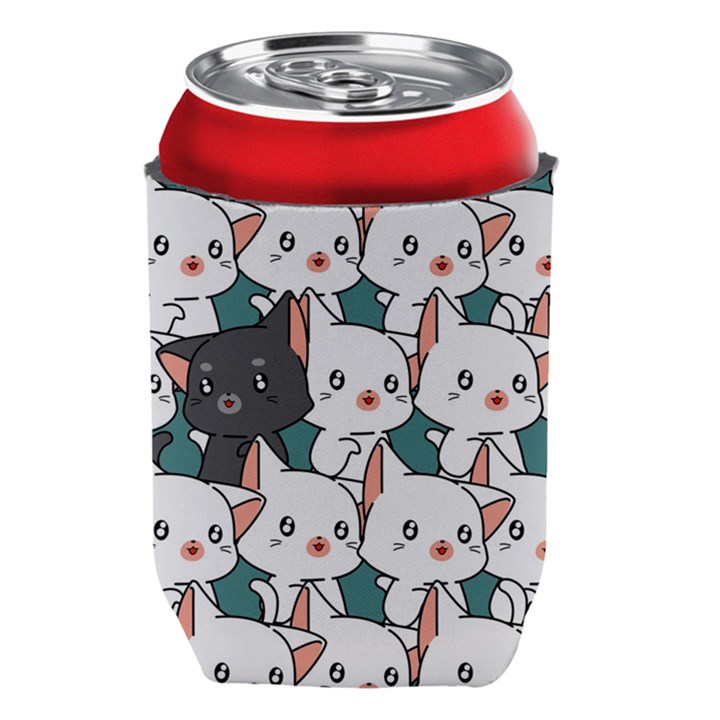 Seamless-cute-cat-pattern-vector Can Holder