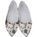 Seamless-cute-cat-pattern-vector Women s Low Heels View1