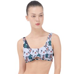 Seamless-cute-cat-pattern-vector The Little Details Bikini Top by Sobalvarro