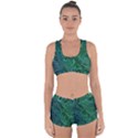 Emerald Green Blue Marbled Color Racerback Boyleg Bikini Set View1