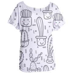 Cactus Women s Oversized Tee by Sobalvarro