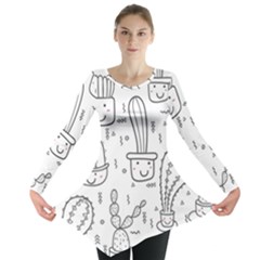 Cactus Long Sleeve Tunic  by Sobalvarro