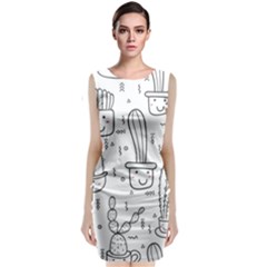 Cactus Classic Sleeveless Midi Dress by Sobalvarro