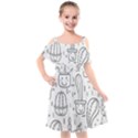 Cactus Kids  Cut Out Shoulders Chiffon Dress View1