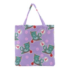 Playing Cats Grocery Tote Bag by Sobalvarro