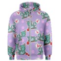 Playing cats Men s Zipper Hoodie View1