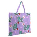 Playing cats Zipper Large Tote Bag View2