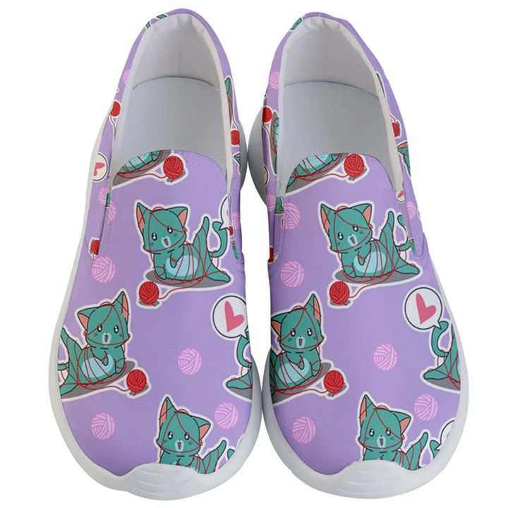 Playing cats Men s Lightweight Slip Ons