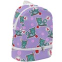 Playing cats Zip Bottom Backpack View2